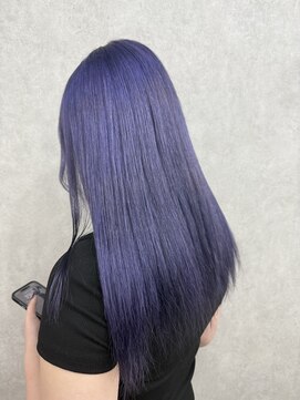 ブリーチ1回～ラベンダーブルーカラー♪