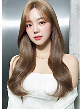 ミルクティーワンホンヘア韓国ブリーチ髪質改善艶カラー所沢