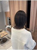 縮毛矯正でナチュラルな質感のレイヤーボブ