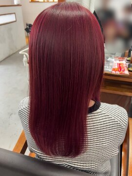 エフフォーユアヘアー(F for your hair) ワインレッドカラー