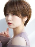 前髪あり大人耳掛けショート30代40代【AIN.表参道】川原大地