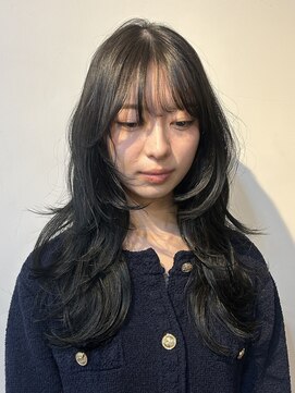 ジュール 池袋(Joule) ハッシュカット×オリーブグレー