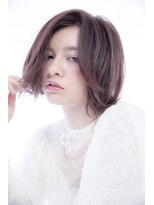 ラフヘアーアンドライフ 所沢東口店(LAF Hair&Life) モーヴベージュボブ