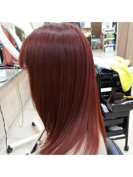 アトリエ ブイ(atelier v) 縮毛矯正とレッド