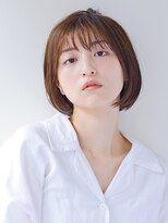 イメチェン/外ハネボブ/美髪/ワイドバング/ホワイトブロンド205