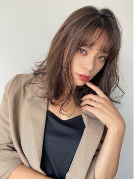 ルービック 梅田茶屋町(Rubik) デジタルパーマミディ#アッシュベージュ#大人かわいいイメチェン