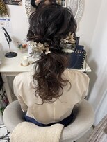 アチーブ エムプラス 茶屋町店(Achieve m +)&nbsp;ポニーテール(大阪梅田茶屋町ヘアセット専門店Achieve m+)