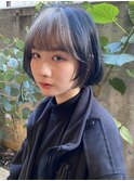 小顔に見せるヘア/デザインボブスタイル［中野／中野駅］