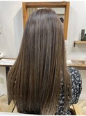 ロングヘアにイルミナカラー+髪質改善が人気◎