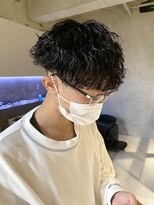 エリマ 調布(elima)&nbsp;波巻きパーマニュアンスマッシュ刈り上げマッシュ無造作パーマ