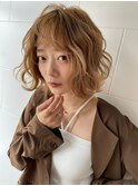 ウェーブショートボブ