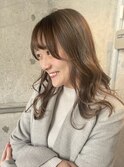 ブリーチ無しラベンダーブラウン