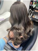 ハイライトカラーイルミナカラー脱白髪染めグレージュアッシュ