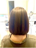 ハイライト 白髪ぼかし 脱白髪染め