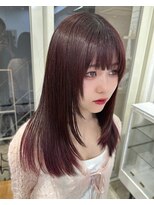 シーン(seen)&nbsp;★ピンクベージュ前髪似合わせカットロングレイヤー★