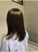 セミロング　髪質改善　質感調整　美髪