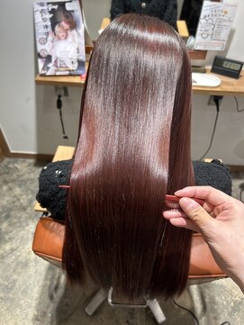 リジェール 鶴舞店 イメチェン、ハッシュカット、似合わせカット、レッドブラウン