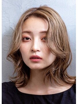 アース 鶴見店(HAIR&MAKE EARTH) 顔周りレイヤーミディアム