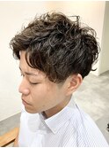 メンズビジネス向けパーマ/メンズパーマ/メンズカット/爽やか