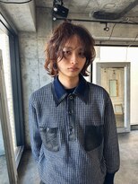 ノラジャーニー(NORA Journey)&nbsp;メンズボブウルフミディアムレイヤーカットパーマ