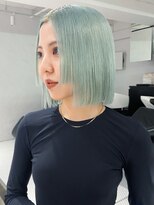 アルバム 渋谷パルコ(ALBUM)&nbsp;ミントグリーン_切りっぱなしボブエアリーロング_ba432921
