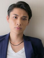 グルーミングサロン バーバー キャッスル 北浦和西口(Grooming salon Barber Castle)&nbsp;アッシュブラック七三分け刈り上げベリーショートV北浦和