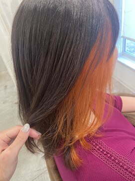 アドラーブル はなみずき店(adorable) 【インナーカラー】【オレンジカラー】