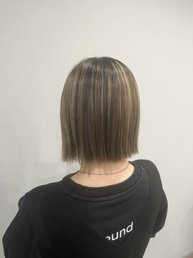 バトー バイ トリコ 船橋北口店(BATEAU by tricot) #ハイライト#切りっぱなしボブ