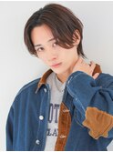 韓国ヘアナチュラルセンターパートショートミディアム