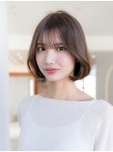 20代30代大人かわいいくびれレイヤーボブ韓国黒髪スタイル
