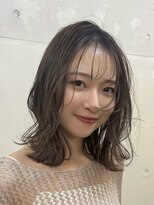 ファルベ(Farbe)&nbsp;ホワイトグレージュ/ミニウルフ/デジタルパーマチェリーブラウン