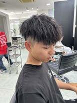ネクスト 静岡店(NEXT)&nbsp;MEN'S HAIR/ブルーブラック/スペインカール/韓国マッシュ