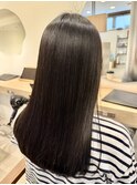 地毛風ストレート×うる艶ミディ