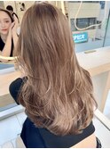 ブリーチなしカラー/くすみベージュ/マロンベージュ/調布/八幡山