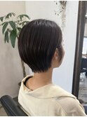 マッシュショートおしゃれ女子ウルフヘア外ハネボブレイヤーボブ