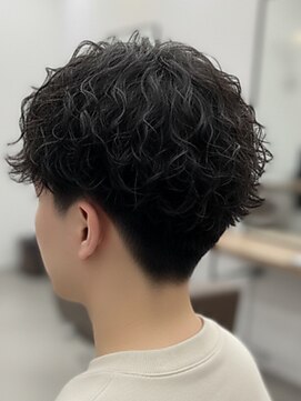 シャドウパーマメンズパーママッシュメンズカット富士吉田美容室