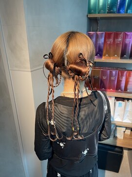 シャルムバイケンジ(Charm.by KENJE) 【ツインカチモリ】結婚式/銀座/ヘアセット/アレンジ