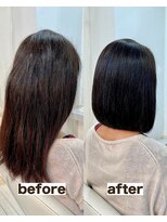 シゲ 自由が丘店(SHIGE) 乾かすだけでまとまる地毛風髪質改善ストレート40代50代縮毛矯正