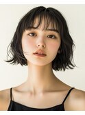 ココアベージュ/オリーブグレー/小顔/黒髪[立川/髪質改善]