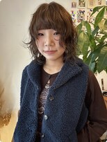 ヒツジ(hitsuji)&nbsp;ブラウンカラー/レイヤーパーマ