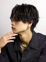 ルーシー 名古屋栄(LUCEY) センターパートニュアンスパーマフェザーパーマ波巻きパーマ
