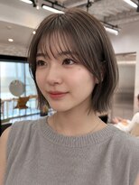 サンド 銀座(sand)&nbsp;透明感グレージュのくびれレイヤーボブ
