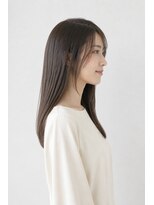 ベルス(bellus)&nbsp;自然な縮毛矯正×艶感ダークグレージュロング 20代　30代　40代