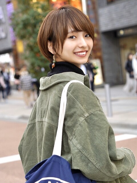 新垣結衣さん風20代30代40代  丸みショートボブ