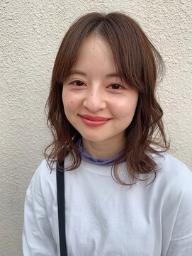 マイ ヘア デザイン 岡崎(MY hair design) ツヤ髪!ブラウンカラー×ふんわりカール