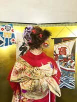 ヘアーブティック にし　NISHI&nbsp;成人式　アップ　着付けスタイル