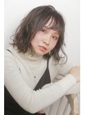 ボブ×縦落ちパーマ