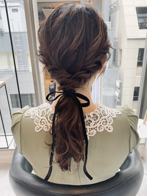 秋冬はベロア推し！お呼ばれヘアセット【銀座ヘアセット】