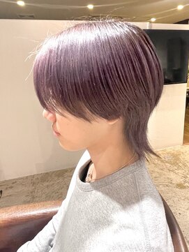 ダルシット(dulcet★★★) 【★★★】ピンクグレージュ/ウルフ/センターパート/ブリーチ