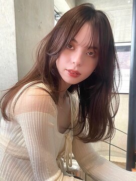 サイン 渋谷(SIGN) ザクザクレイヤーカット巻き方簡単ミディアムロング韓国渋谷